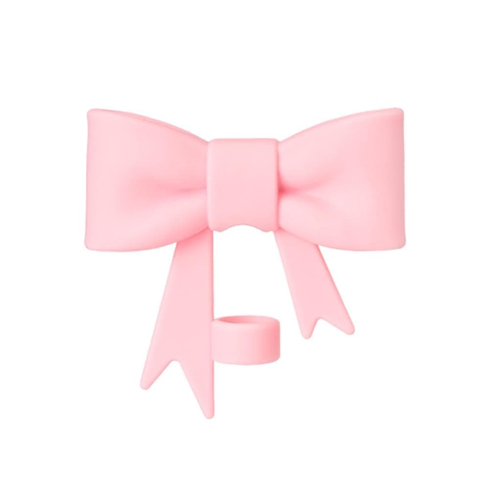 Bow Straw Covers for Stanley, Bow Straw Topper, Silicone Cup Straw Topper, Reusable Cute Straw Protector Topper, for Stanley Cup Accessories 30&40 Oz Tumbler