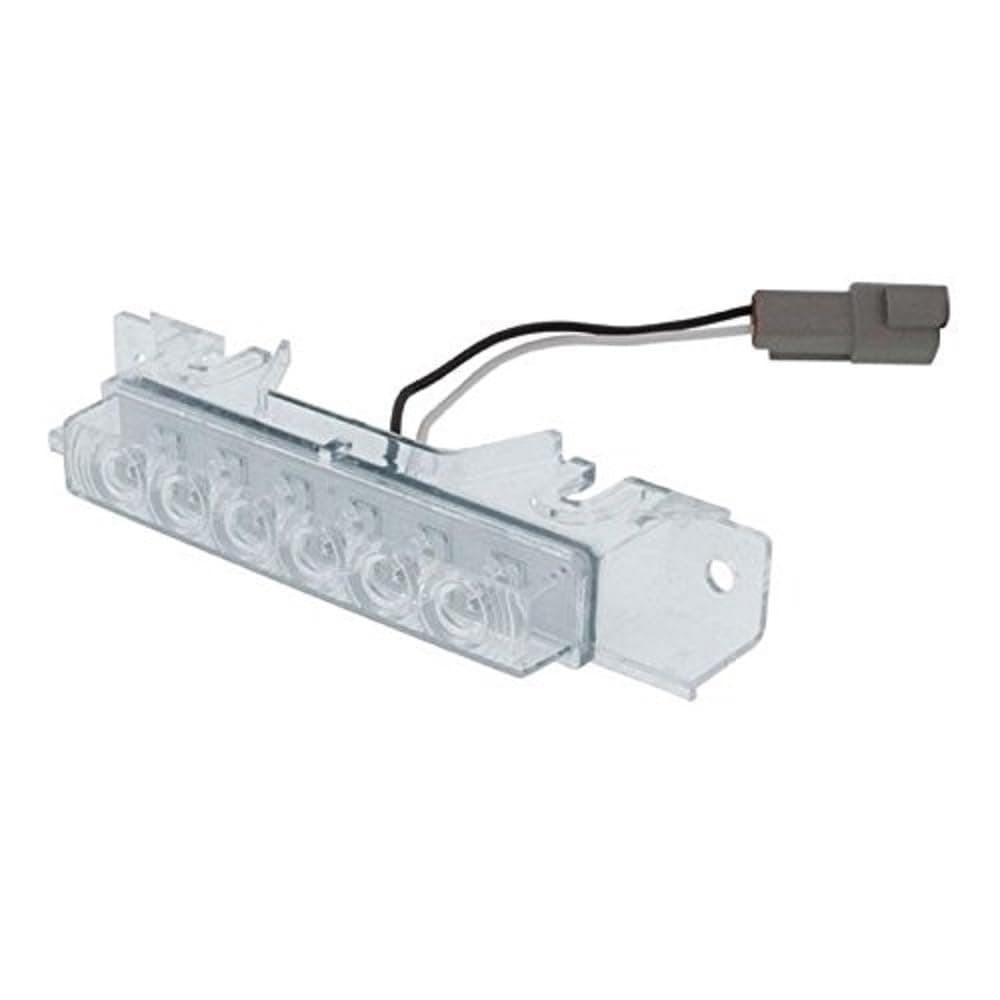 United Pacific 37594 6 Amber LED Exterior Visor Light for 1996-2017 Volvo VNL, Polycarbonate Lens, Epoxy Sealed Circuit Board - Clear Lens - One Unit