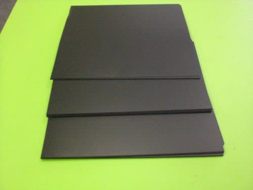 Black Styrene Polystyrene Plastic Sheet .125" X24"x24" 1/8" Vacuum Forming Print