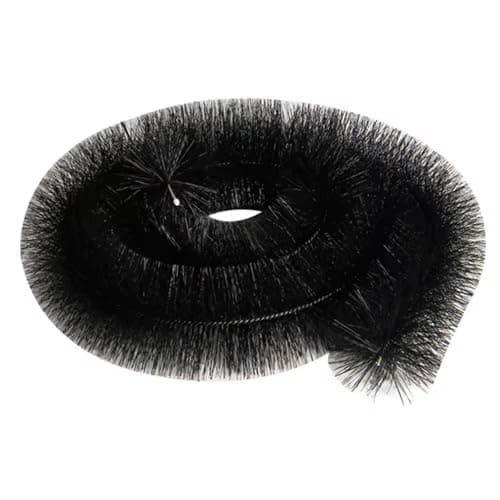 6 x Hedgehog Gutter Brush Guard 100mm Black 4m Clean Leaf & Debris Free 24m