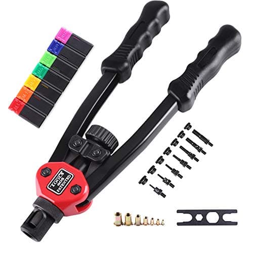 Rotary Tool Kit Foam Gun Pneumatic Tool 605 13" Hand Rivet Nut Setter Kit-Home Improvement Tools (Pneumatic)