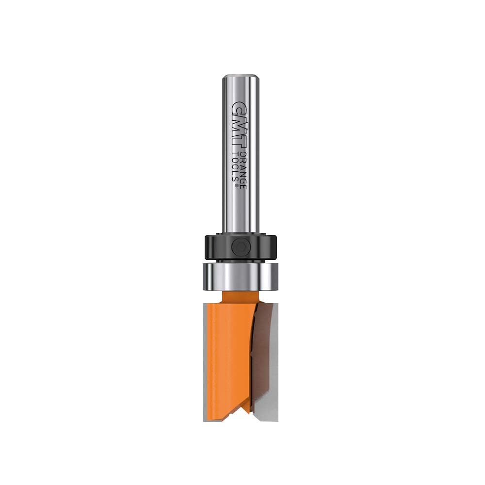 CMT 811.127.11B Pattern Bit with Bearing, 1/4" Shank, 1/2" Diameter, Carbide-Tipped, Orange