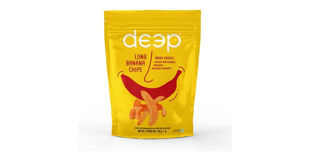 Red Chili Long Banana Chips 7 Oz
