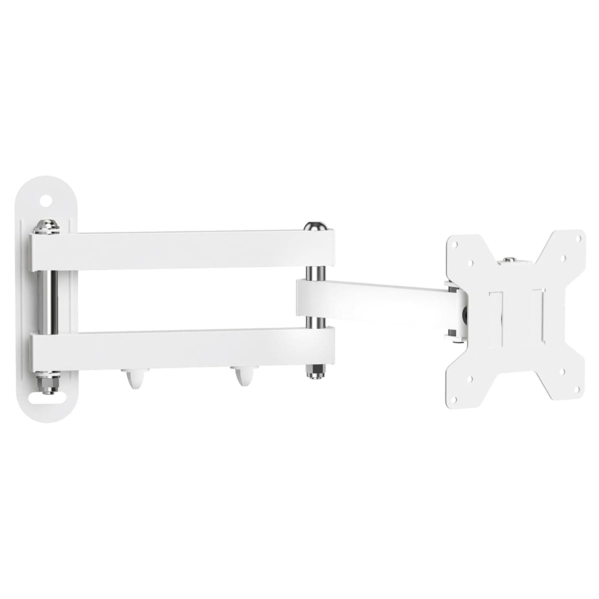 Suptek Full Motion TV Wall Mount Bracket for Most 13-30 inch TVs and Monitors, Flat and Curved TVs up to 28.66lbs, Tilt Swivel and 16.5 inch Extension, Max VESA 100x100mm, White, MA2776W