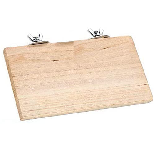 Sage Square Rectangle Natural Wood Platform 9"x4.5" - A Perfect Perch & Playground for Your Feathered Friend,Promote Physical and Mental Well-Being, Create a Natural Habitat for Your Beloved Bird's