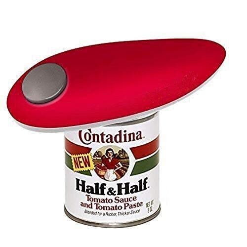 Electric Can Opener,Smooth Edge and Hands Free Automatic Can Opener for Kitchen and Restaurant,Best for Senior,Arthritic Hands and Chef(Red)