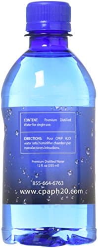 CPAP H20 Premium Distilled Water - 1 Single Bottle