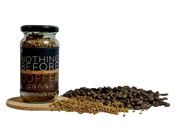 Nothing Before Hazelnut Instant Coffee | Premium Flavored Instant Coffee Powder | 100% Single-Origin Arabica Beans | Rich Hazelnut Aroma | Ideal for Hot & Cold Brews | Café-Style Latte, Cappuccino, Mocha | 50g Jar