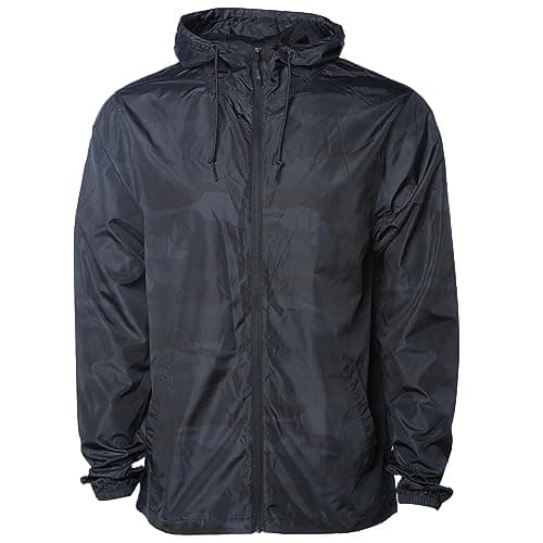 Global Blank Men's Windbreaker Jacket Lightweight Water-Resistant Windbreakers for Men