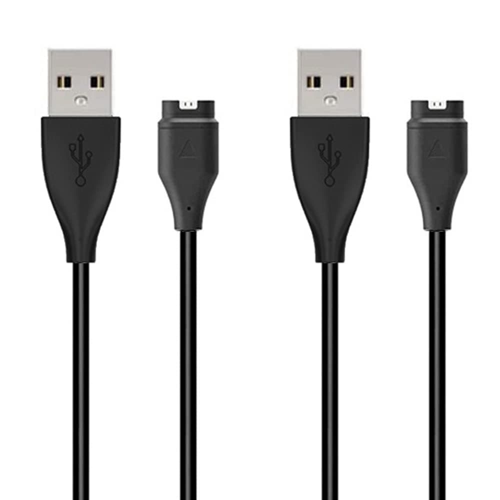 Kissmart Compatible with Forerunner 945 Charger, Replacement Charging Cable Cord for Garmin Forerunner 945 Smart Watch (2 Pack)