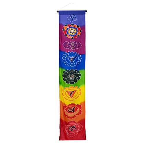 Lily Go Valley Multi Color Seven Chakra Banner