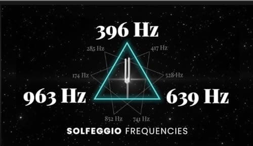 Om Industries 9 Sacred Solfeggio Heavy Tuning Fork with Mallet & Velvet Bag