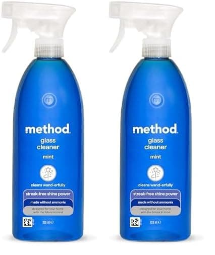 Glass Cleaner Spray, Mint, 828 ml (Pack of 2)