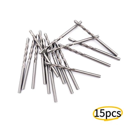 JFOGO 15 Pieces Drywall Cutting Tools 1/8 Inch Guide Point Cutting Bits,HSS65 Drill Bits, Cutting Drywall, Used for with Spiral Saw and Power Tools