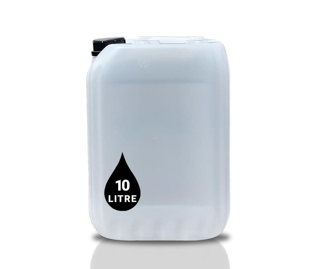 PowerChem 10L JERRY CAN - UN Approved Stackable Bottle Container + 51mm Tamper Evident Cap | Perfect for Storage of Water Liquid NATURAL