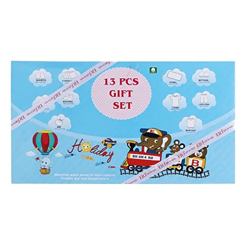 EIO Unisex Kids Cotton Solid Clothing Gift Set -13 Pieces