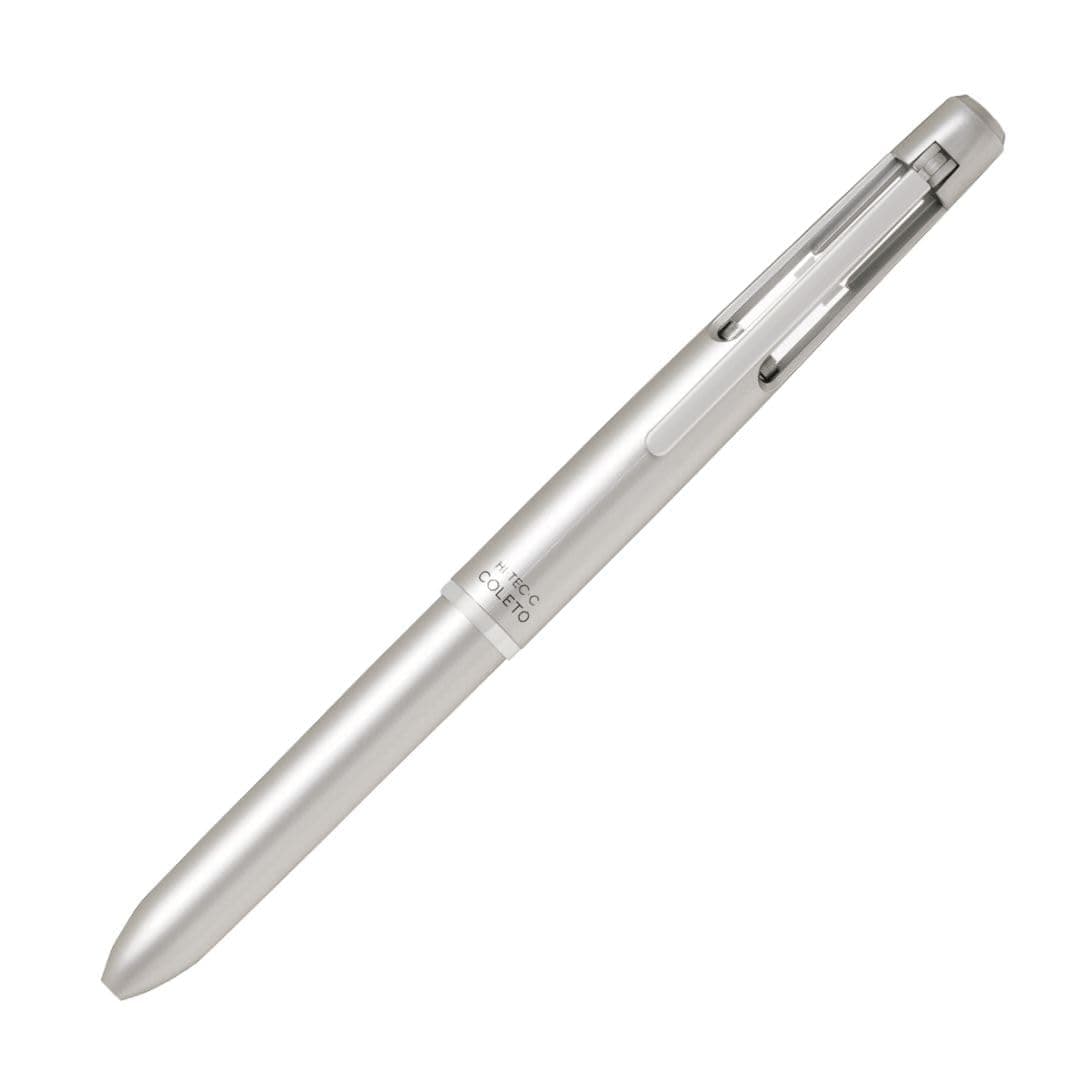 Pilot Multi-Pen Body, Hi-Tec-C Coleto 1000, Silver Body (LHKC-1SC-S)