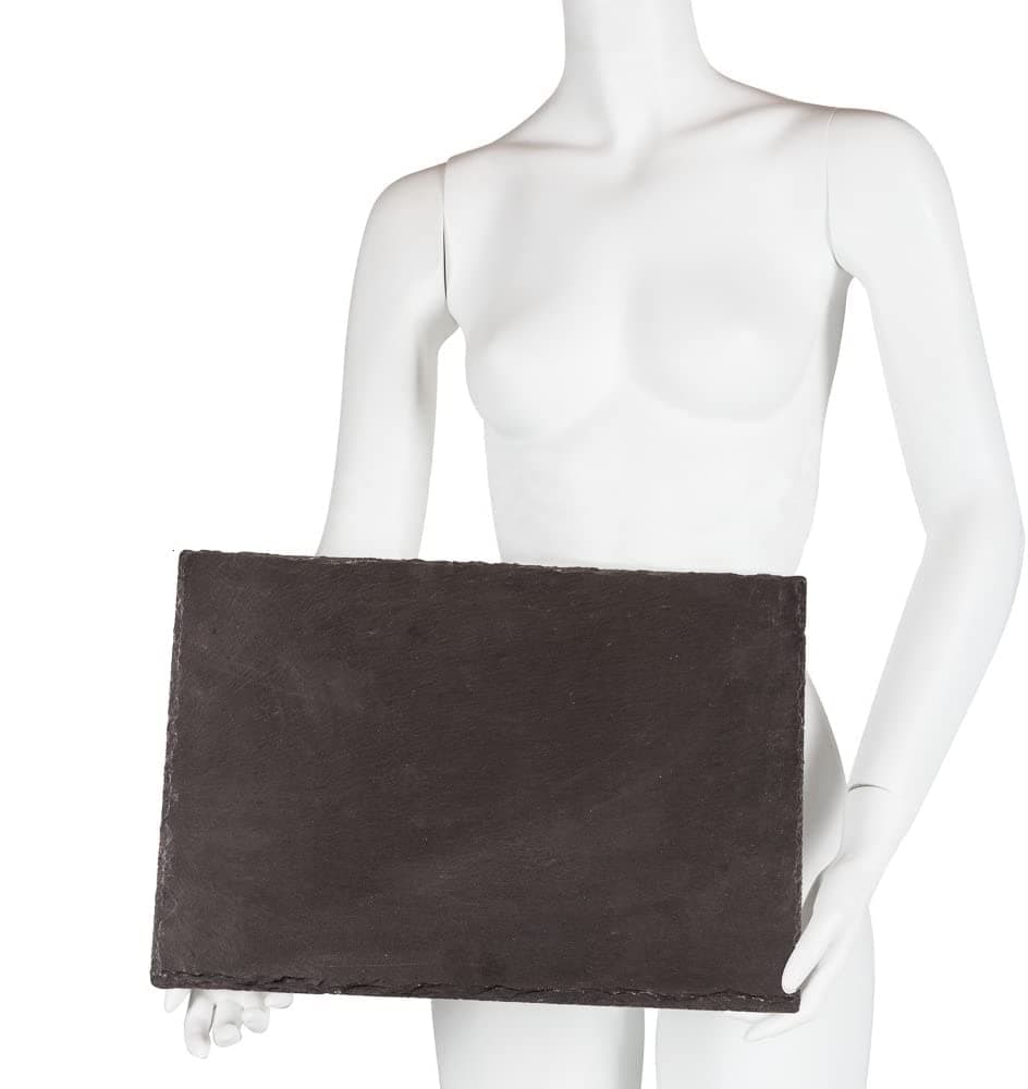 4 Sizes to Choose: Large Stone Age Slate cheese boards (12"x16" Serving Platter) with Soap Stone Chalk