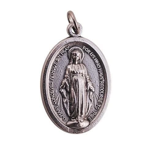 Miraculous Medal - 10 Pack, Silver, Classic, Religious, Devotional