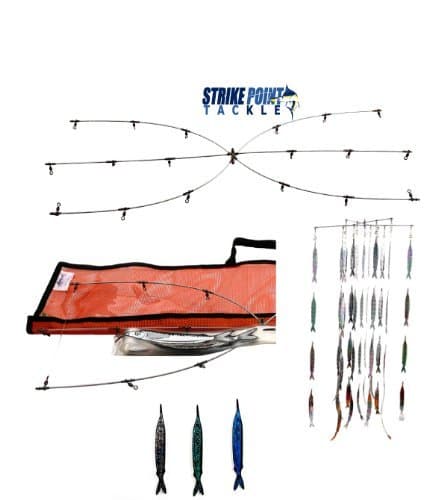 Strike Point Tackle 24'' Dredge & Teaser Kit Blue Fish Strips