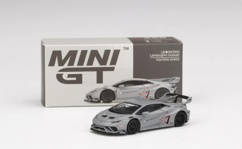 MINI GT True Scale Miniatures LB Works Model Car Compatible with Lamborghini Huracán GT Fighters Works Limited Edition 1/64 Diecast Model Car MGT00258