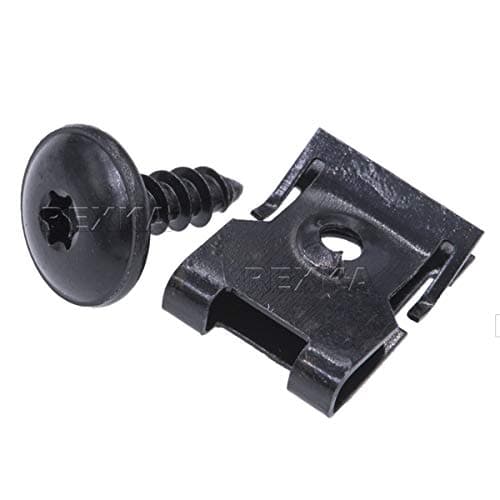 Rexka 10 Sets Fender Bumper Cover Front Shield Grille Screw Bolt U Nut Kit N90974701 Compatible with Volkgswagon Audi A3 A4 A5 A6 A7 Q3 Q5 Q7 S4 TT Golf GTI Jetta Passat Tiguan Touareg