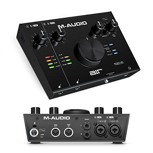 M-Audio AIR 192|6-2-In/2-Out USB Audio/MIDI Interface with Recording Software from Pro-Tools and Ableton Live, Plus Studio-Grade FX and Virtual Instruments