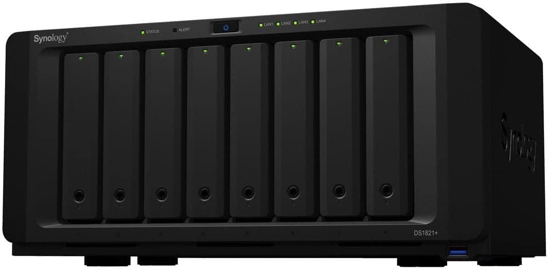 Synology DS1821+ 8-Bay Expandable NAS Kit with Quad-Core CPU with 4GB Memory for Standard Users Domestic Authorized Reseller Field Lake Support Phone Support DiskStation