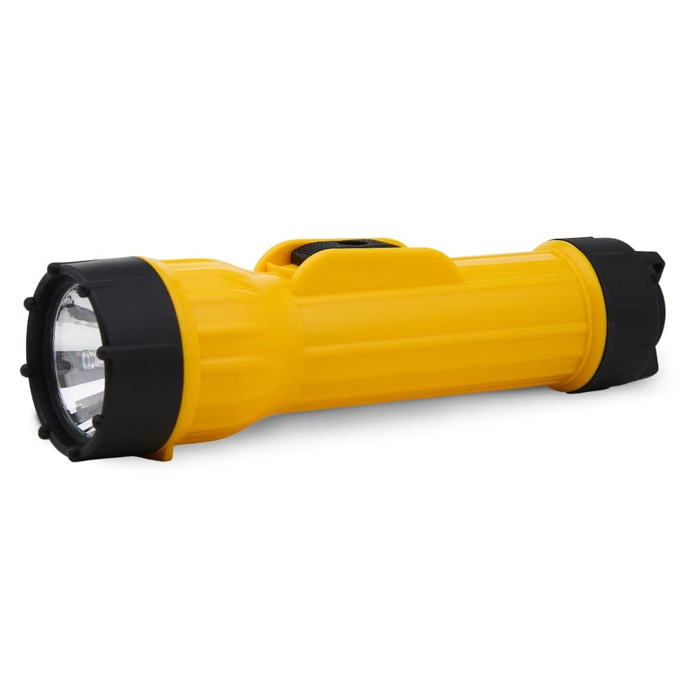 Bright Star Bright Beam 2D Cell LED Heavy Duty Safety Flash Light Lightweight, Anti-Roll Durable, Rugged, Emergency, Home,Work Job Site Torch Light