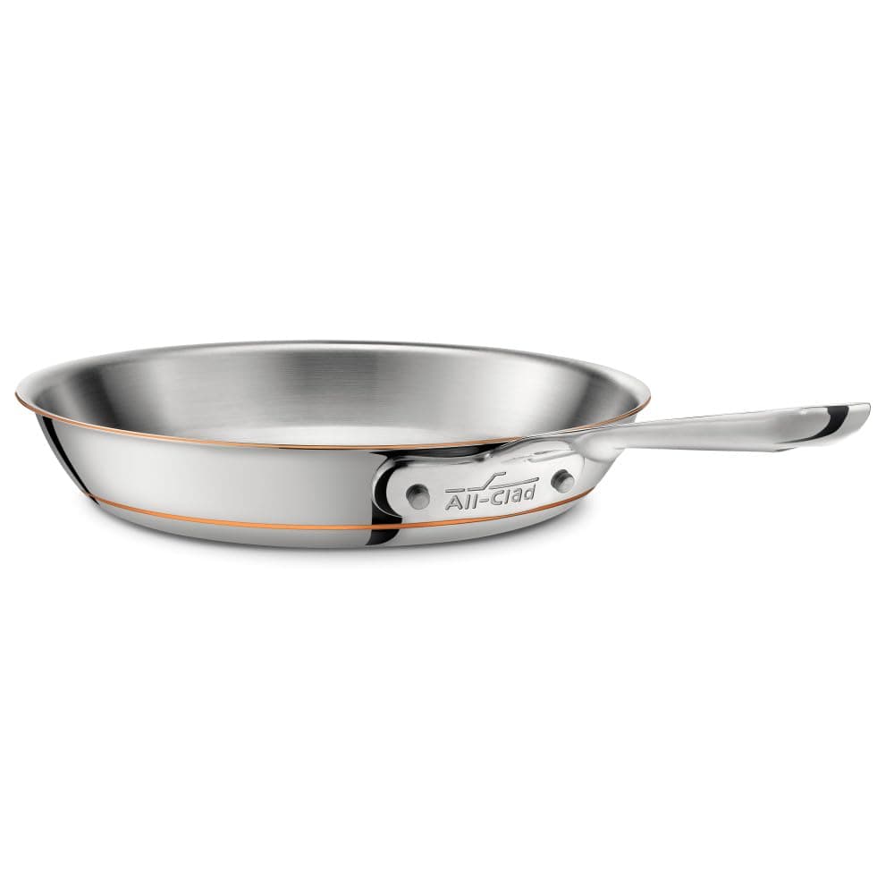 All-Clad 6110 SS Copper Core 5-Ply Bonded Dishwasher Safe Fry Pan/Cookware, 10-Inch, Silver by All-Clad