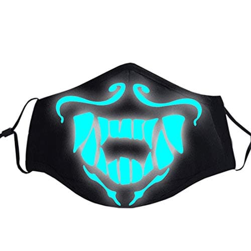 Unisex Magic Pattern Cosplay Luminous Cotton Mouth Muffle