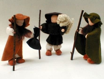 3 Shepherd's Set for Nativity