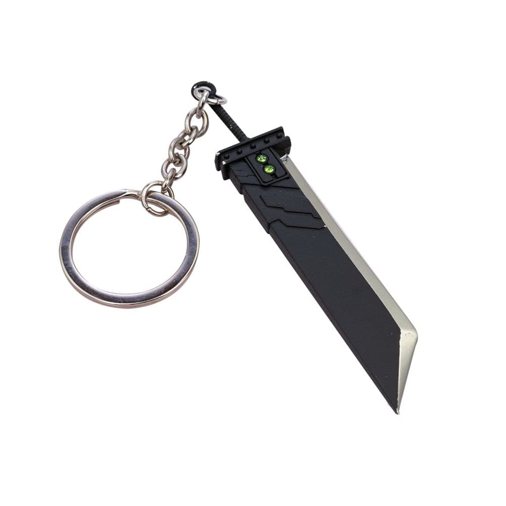 FF7 Remake Cloud Buster Sword Metal Key Chain - 3.9in