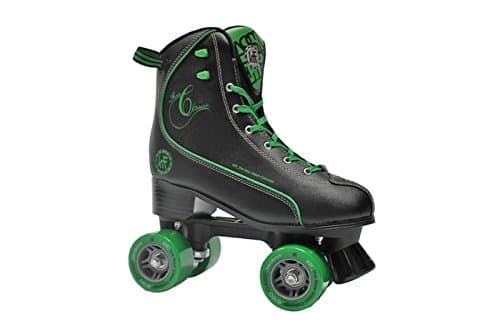 KRF Retro Line Quad Skate - Black Green
