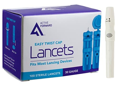 Active Forward Lancets, 100 Count + Adjustable Lancing Device