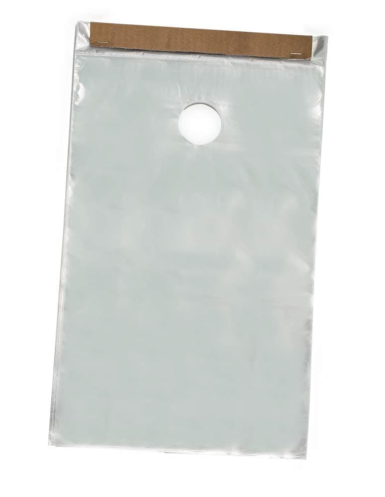 Transparent Frosty Clear 9 1/2" x 15" Plastic Poly Door Knob Hanger Bags for Flyers Promotions Marketing Mail Newspaper Hanging Bags Protect from Rain, Snow and Other Weather (500)