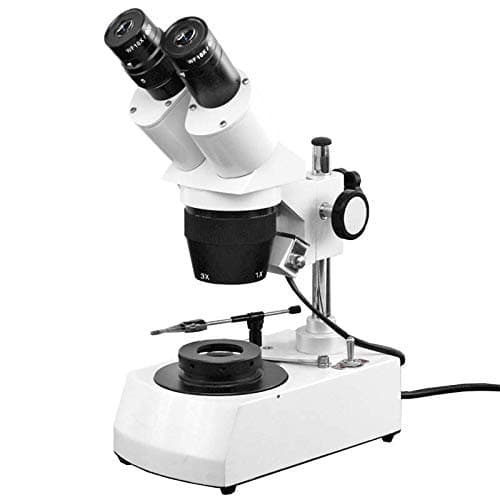 BoliOptics 10X/30X Jewelry Gem Stereo Microscope, Binocular, Halogen Light + Dark Field Condenser JM12060101