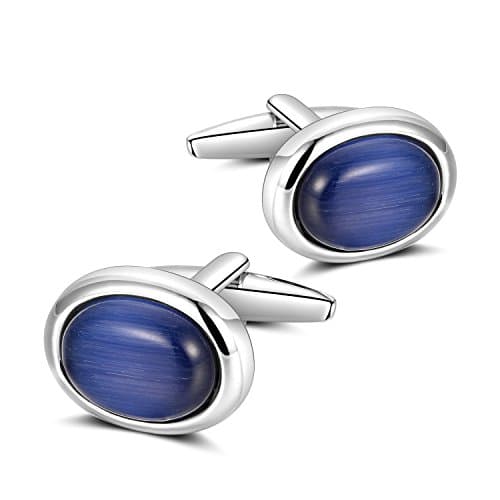 Cufflinks for Men - Anfly Men's Cufflinks Unique and Special Patterns to Choose from, Rhodium Plated 100% Handcrafted for Wedding Business Shirts