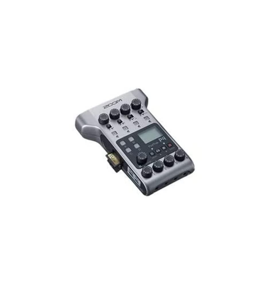 P4 - Podcast Recorder, battery power, 4 microphone inputs, 4 headphone outputs, phone and USB input for remote interviews, sound pad, 2-in/2-out audio interface