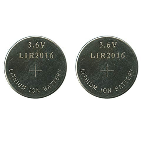 New 2 x Rechargeable LIR2016 LIR 2016 3.6V Button Cell
