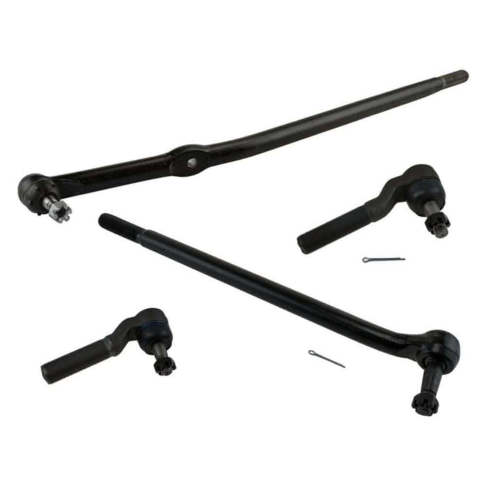 Tie Rod End 4pcs Suspension Steering Kit Right Passenger Front Inner Left Driver Outer Side 4 Wheel Drive for Ford for F250 4.9L/7.3L/7.5L 1996 & 5.0L/5.8L 1995-1997