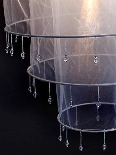 PaperLanternStore.com White Sari Fabric Lantern