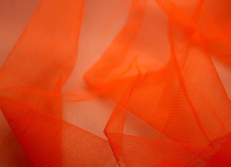 1/2m | NEON ORANGE STIFF NET ULTRA STIFF NET TUTU BRIGHT ORANGE TULLE FABRIC MESH MATERIAL WEDDING VEIL BRIDAL DRESS MATERIAL