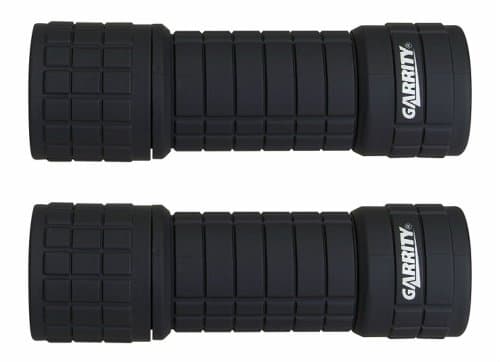Garrity 9 LED Rubber Flashlight 3AAA Battery Power Included (Colors Vary, Set of 2)