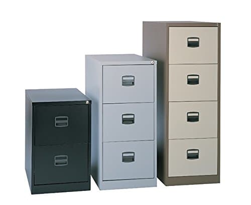 Dams Contract 4 Drawer Filing Cabinet - Black