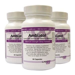 Ambiatol Sleeping Aid - BUY 2 GET 1 FREE - Effective Sleep formula - By Lab88 - Made in the USA