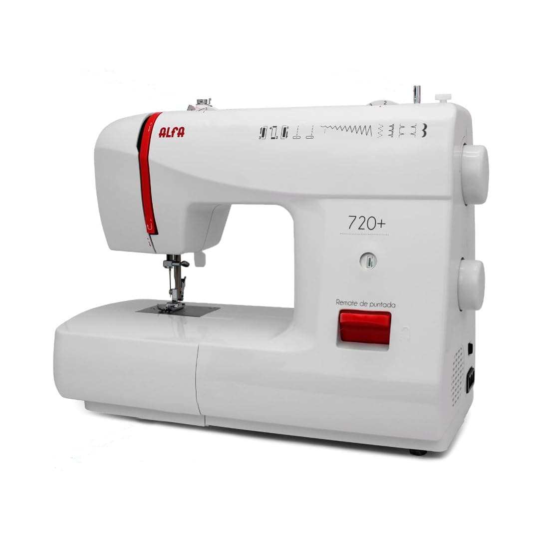 Basic 720 – Sewing Machine, 9 Stitch Designs, 70 W Motor, White