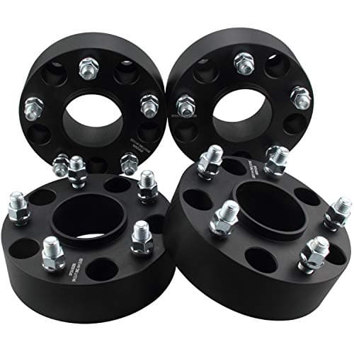 DCVAMOUS 4PC Black 5x5.5 Hubcentric Wheel Spacers 2 Inch with 9/16" Studs Compatible with Dodge 5 Lug 5x139.7 for 2002-2010 R-A-M 1500 | 2005-2011 Dakota | 2004-2009 Durango