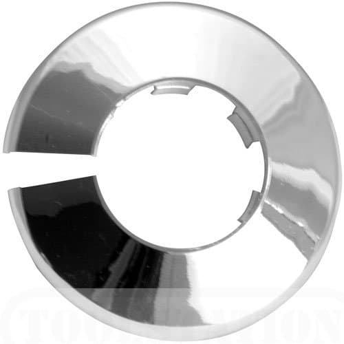 Talon x 2 Chrome 35mm Pipe Cover/ Collar/Rad ring for 35mm pipe