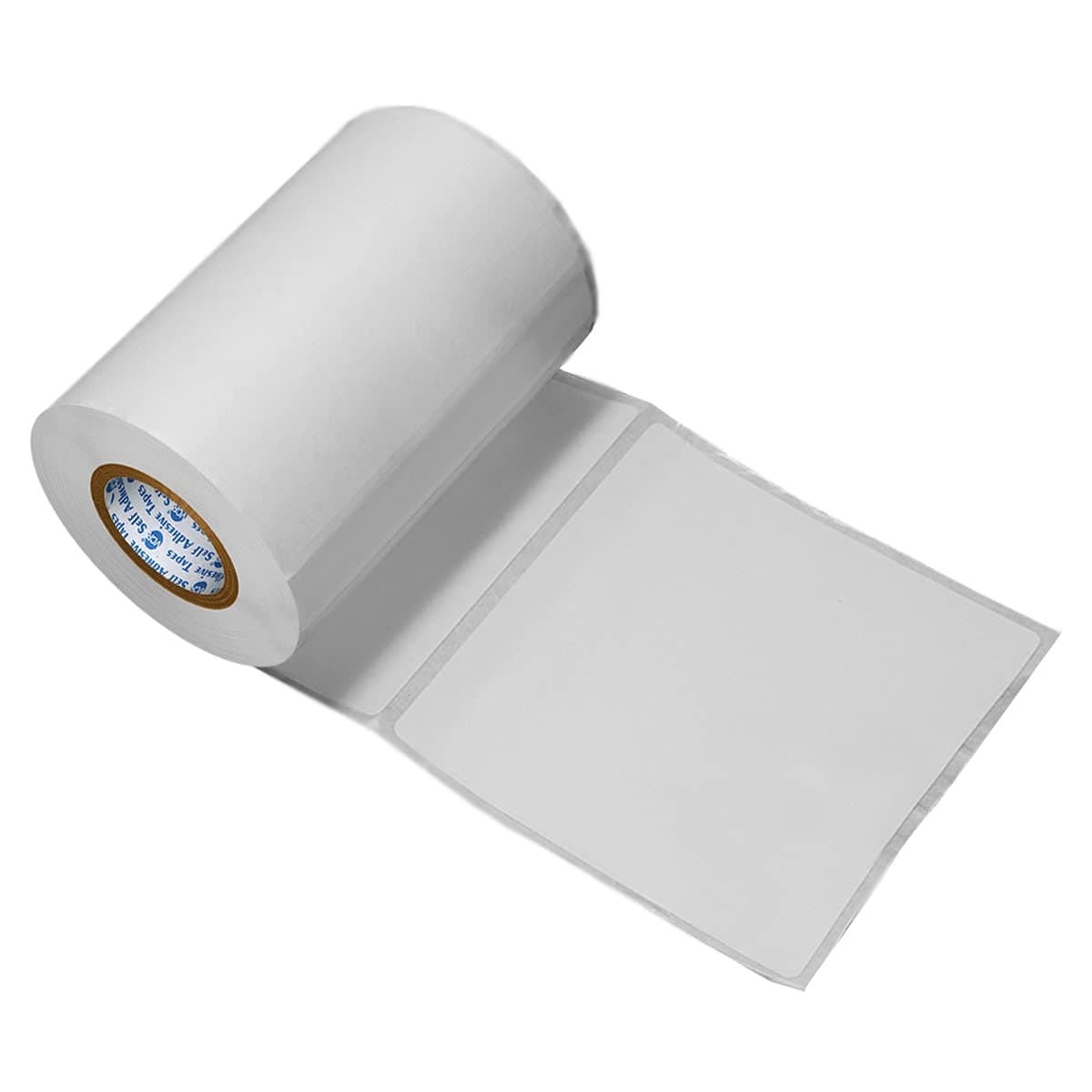 VCR 4 x 4 Direct Thermal Label Sticker - 4 x 4 inches - 100mm x 100mm - 500 Labels Per Roll - Pack of 1 Roll - White Self Adhesive Sticker for Printing Shipping or Barcoding Labels 1 inch core